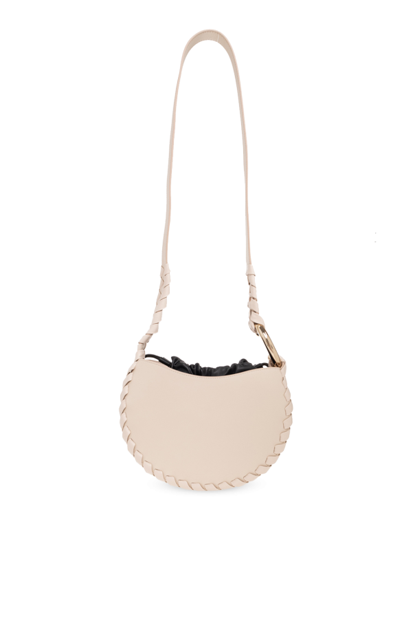 chloe cap daria medium leather shoulder bag - Cream 'Mate Small